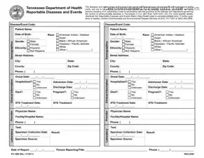 Blank Ph1600 Tennessee PDF Form